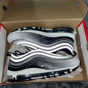 Nike Air Max 97, White/Black Gradient, Size men 10